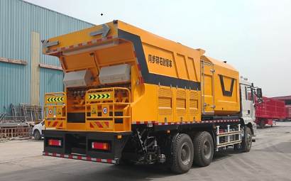 Application of asphalt gravel synchronous sealing truck in road construction